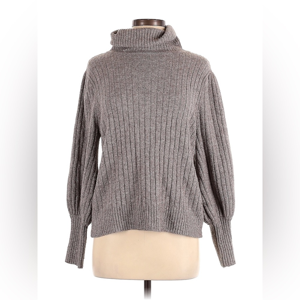 NWOT Jamison turtleneck ribbed sweater in grey, size small